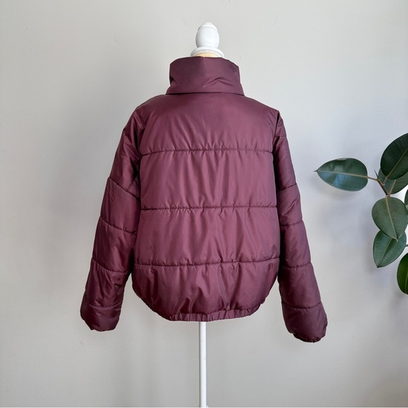 ABOUND Plum maroon puffer jacket size 1X - Picture 4 of 6